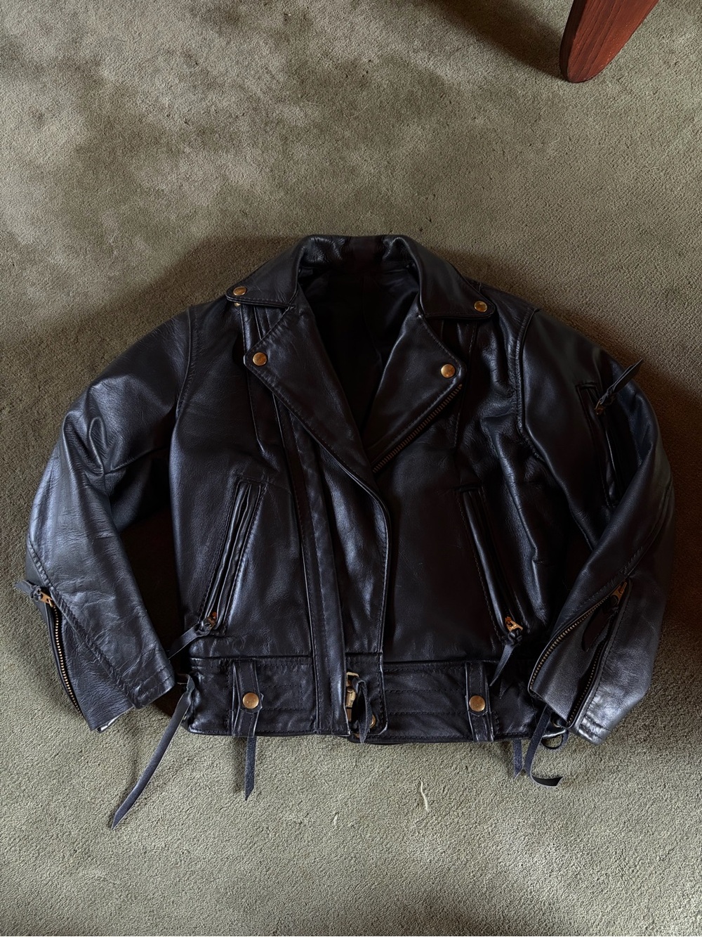 vintage Langlitz Leathers Biker Jacket